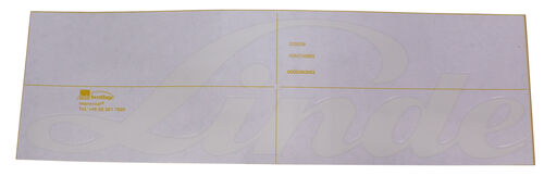 label text 'Linde-320-new-RAL9002 product photo Front View L