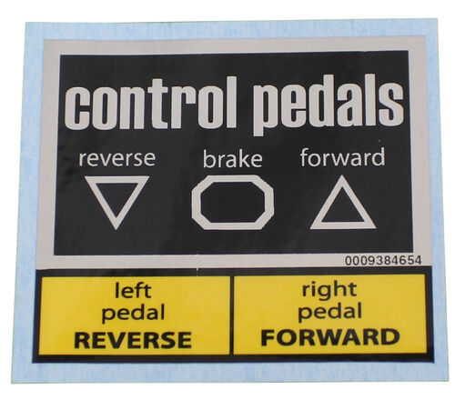 label 'pedal controll-EN - Parts
